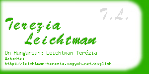 terezia leichtman business card